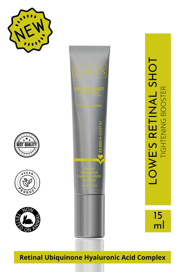Retinal Shot Retinal Cream 25,000 Iu – Firming and Moisturizing Care | Hyaluronic Acid & Niacinamide 15 ml