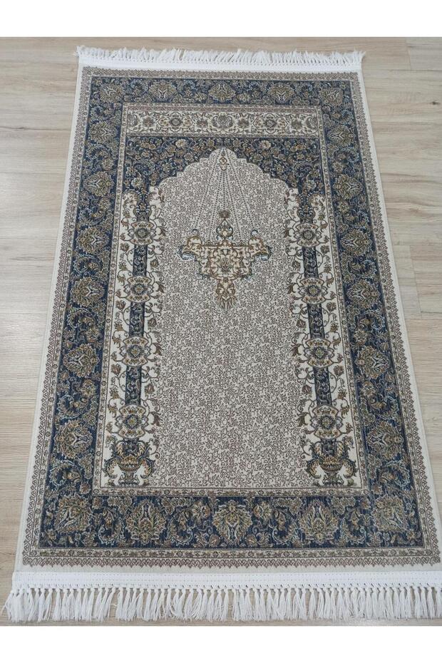 100 Tarak İpeksi̇ Seccade Krem Dark Blue
