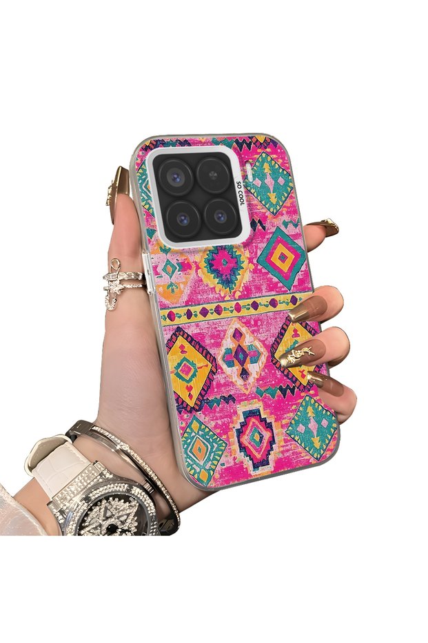 Xiaomi Mi 15 5g Compatible Hard Acrylic Back Silicone Edge Lens Protection Case