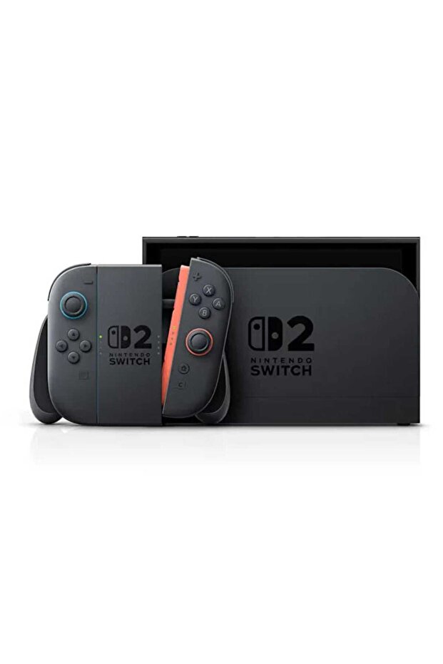 Switch 2 LCD Gaming Console, Black + 2 Games, Assorted + Case