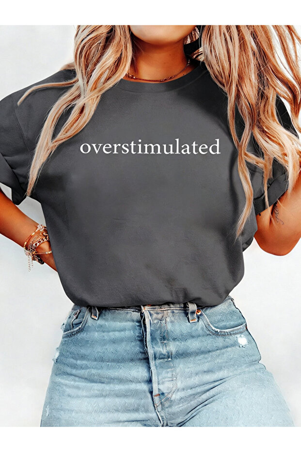 Women's Mix Printed Crew Neck Regular Fit T-Shirt