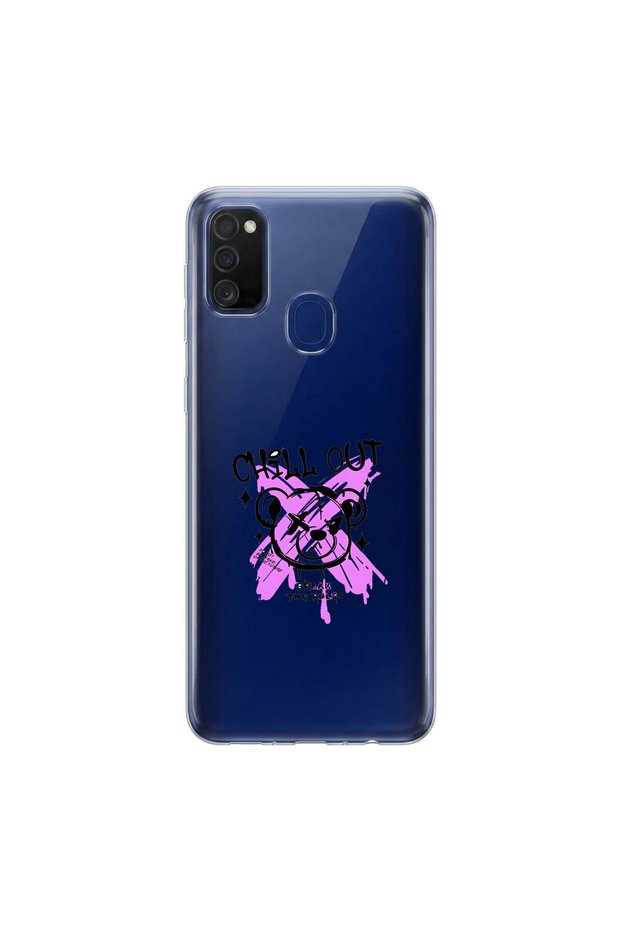 Samsung Galaxy M21 Compatible Graffiti 7 Design Transparent Case