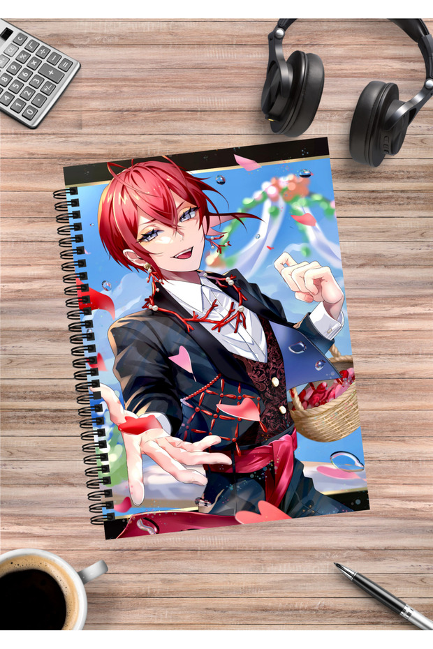 Twisted Wonderland Anime Spiral Notebook A5 (50 Sheets)