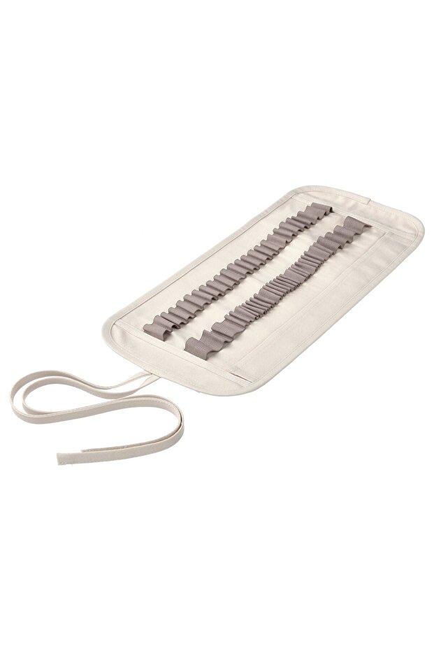 SOLFÅGEL Roll-up pencil case, beige