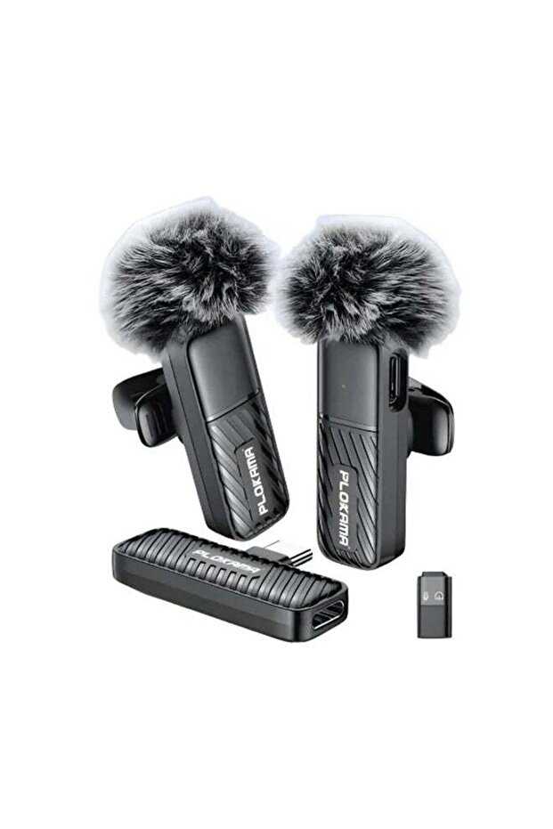 VM-20 Wireless Lavalier Microphone 2.4G Dual Mic System for Live Streaming, Interviews, Vlogging & Video Recording
