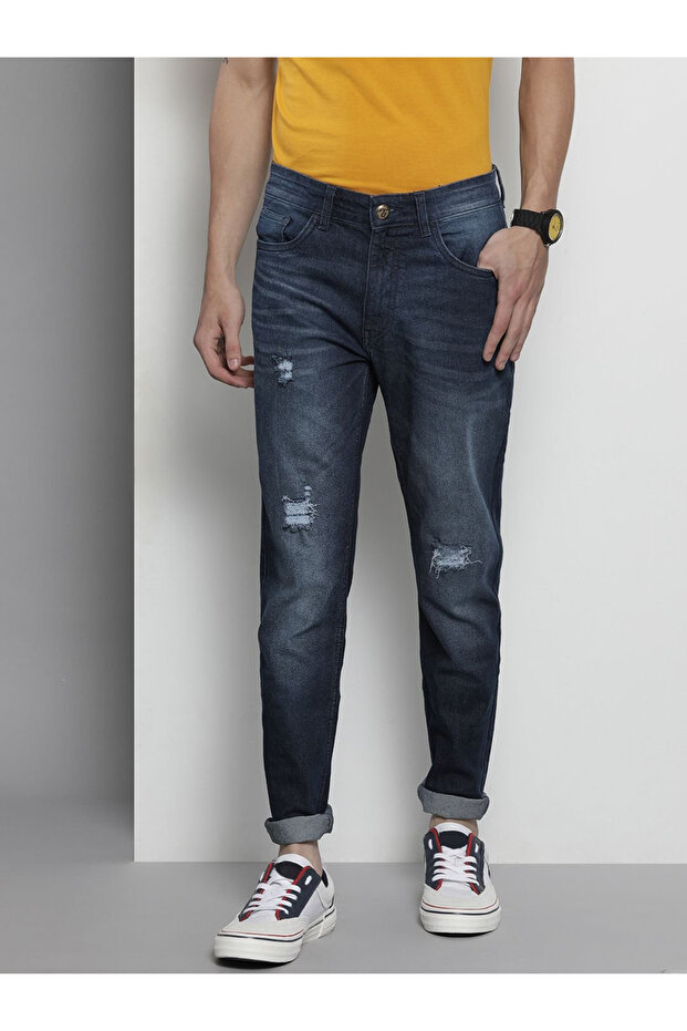 Men Slim Fit Solid Jeans