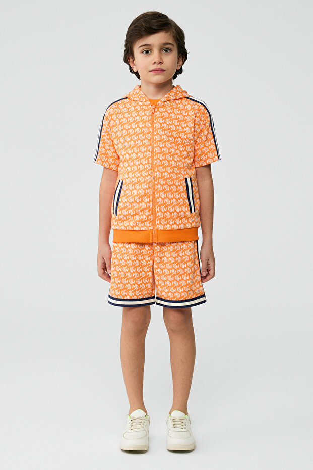 Boy Patterned Tracksuit Top