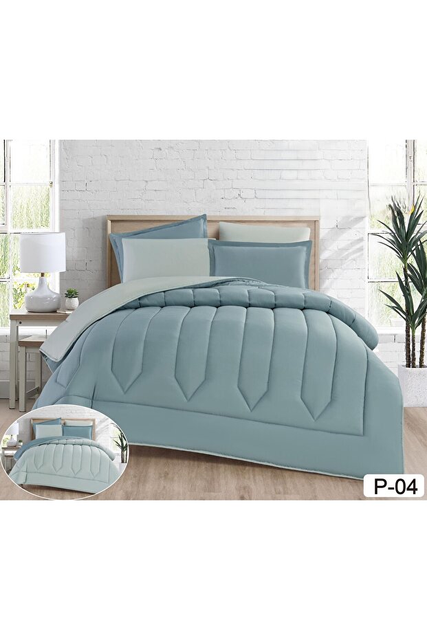 Nefren Plain Double Sided Soft Microfiber Bed Sheet 230X250 - 1