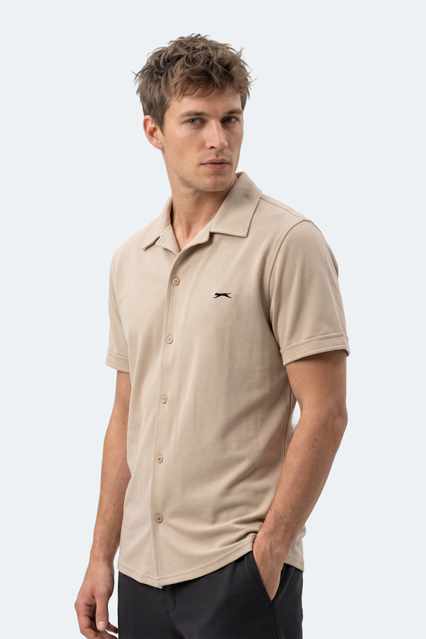 Katelin Men's Beige Shirt