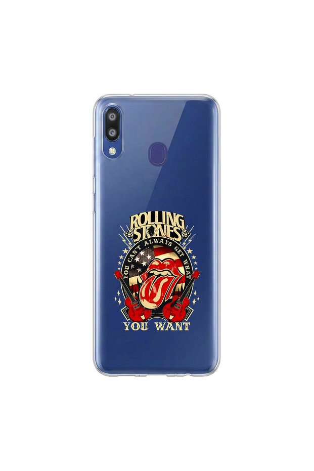 Samsung Galaxy M20 Compatible Metal 15 Design Transparent Case