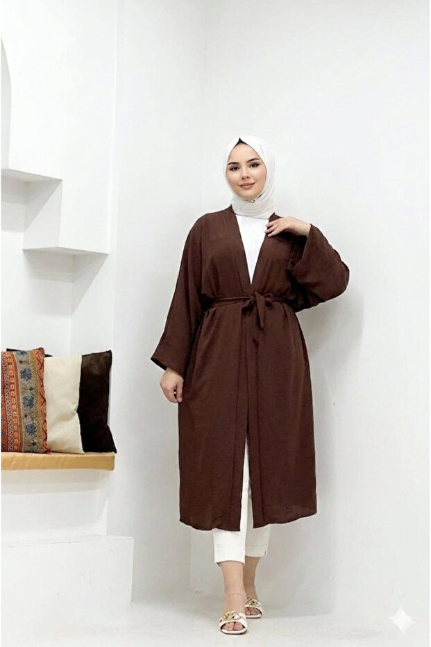 Modaalfabe Hijab Ayrobin Long Kimono