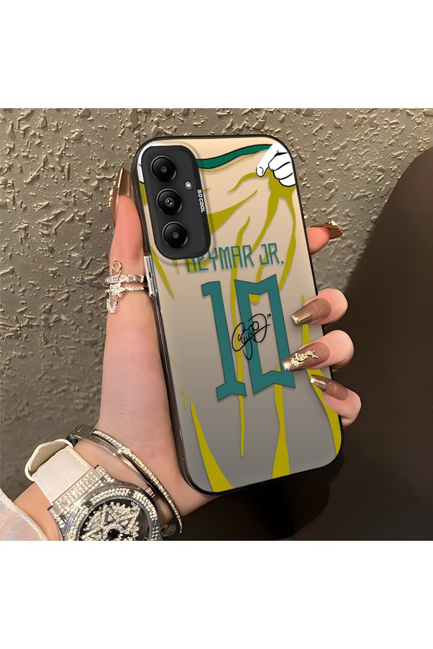 Samsung Galaxy A05S Compatible Silicone Edge Hard Back Case Couple Phone Case Neymar Patterned