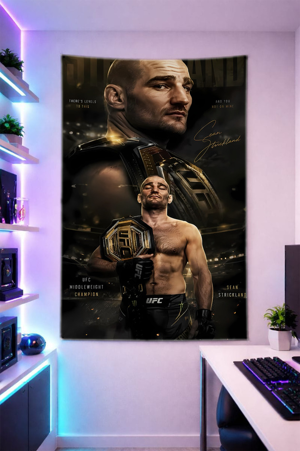 Ufc-H2 Wall Covering Brilliant Quality Fabric Room Decor Tapestry Wall Carpet Gaming