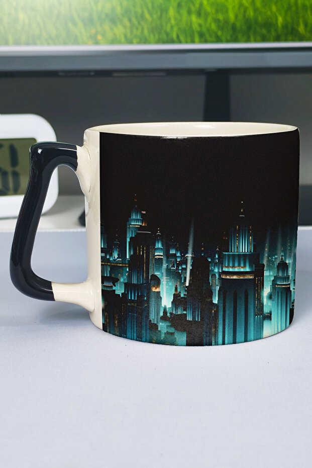 Bioshock Printed Ceramic Luxury Mug (1 Piece) Special Black Handle Wave Handle V3D