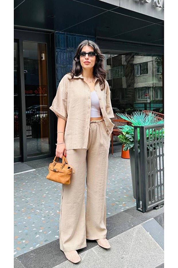 Mass Dutt Shirt Pants Double Bottom Top Set