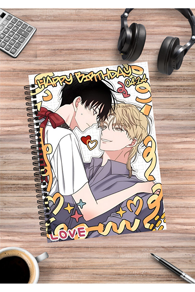 Low Tide in Twilight Yaoi Bl Anime Spiral Notebook A5 (50 Sheets)