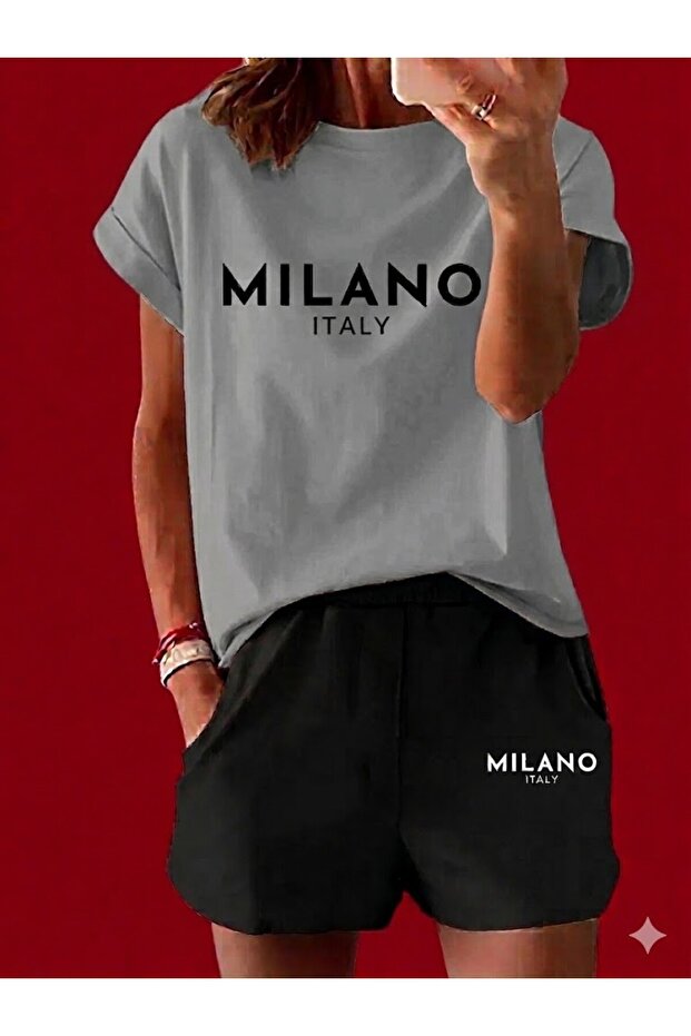 Milano Printed Shorts-T-Shirt Set