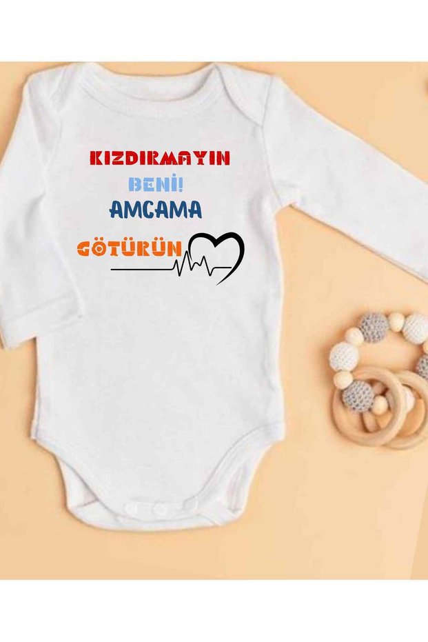 Uncle Written Baby Bodysuit 100% Cotton 45