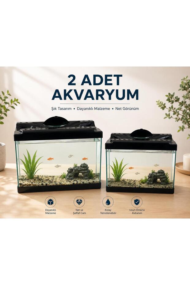 akvaryum mükemmel 2 li set