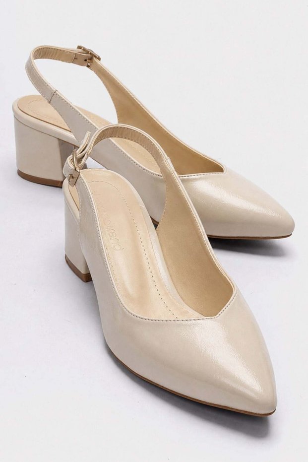 Open Back Women's Heeled Shoes 41-42 Ten Yanki̇