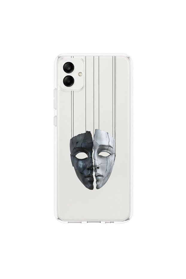 Samsung Galaxy A05 Compatible Aesthetic Face 7 Design Transparent Case