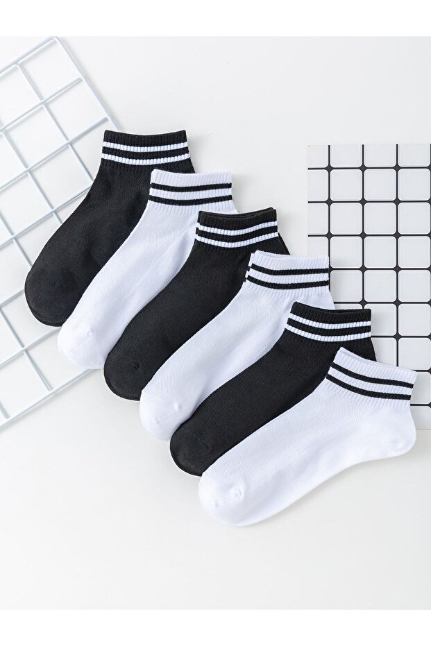 8 Pairs of Economical Pack Ankle, Hoop-Loop Booties Unisex Short Sports Sneakers Socks
