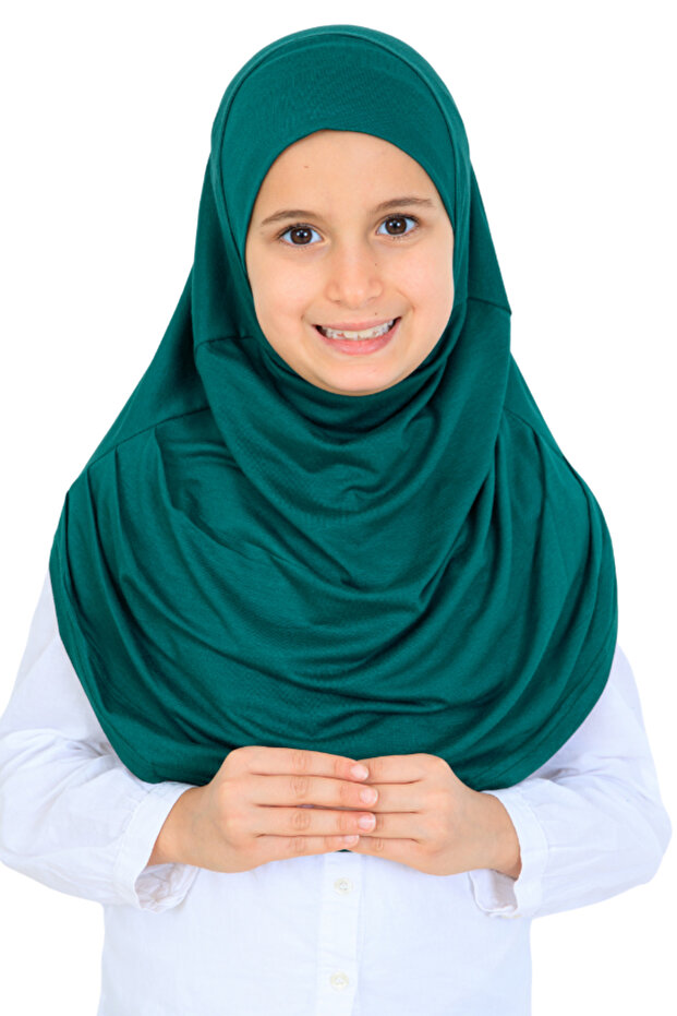 حجاب جاهز للفتيات، شال عملي من القطن الممشط، ملابس إسلامية