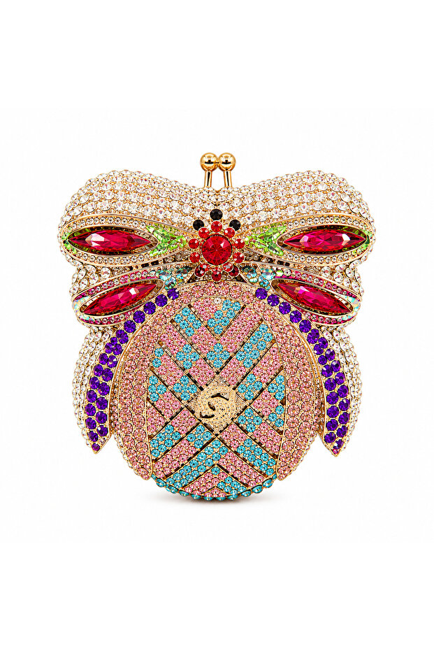 Luxury Crystal Butterfly Clutch Bag for Women