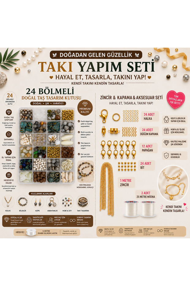 Single Stock Special Design Jewelry Design Set with Natural Stones Complete Jewelry Making Set Natural Stone