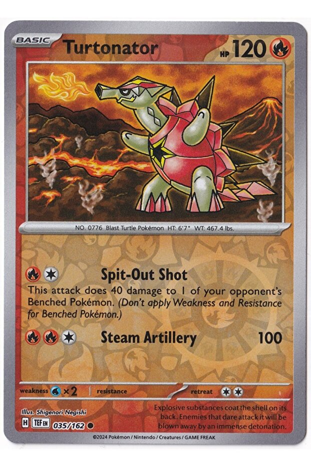 Turtonator [Reverse Holo] 035/162 - Temporal Forces - Card (Mint)