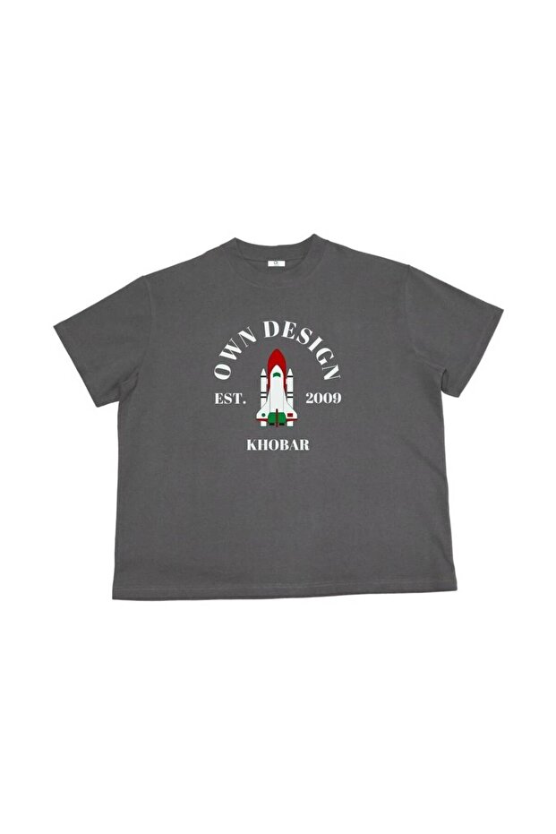 Khobar Symbol - Oversize S - رصاصي - 1