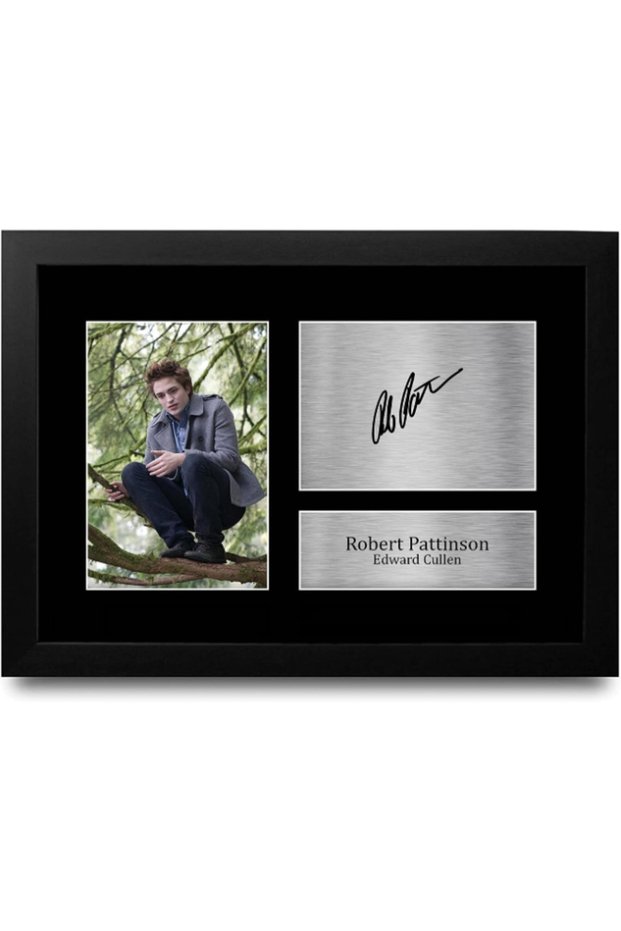 FR A4 Robert Pattinson Twilight Gifts Printed Signed Autograph Picture for Movie Memorabilia Fans - A4 Framed