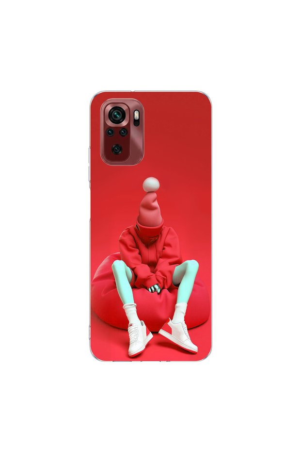 Poco M5S Compatible No Face 7 Design Transparent Case