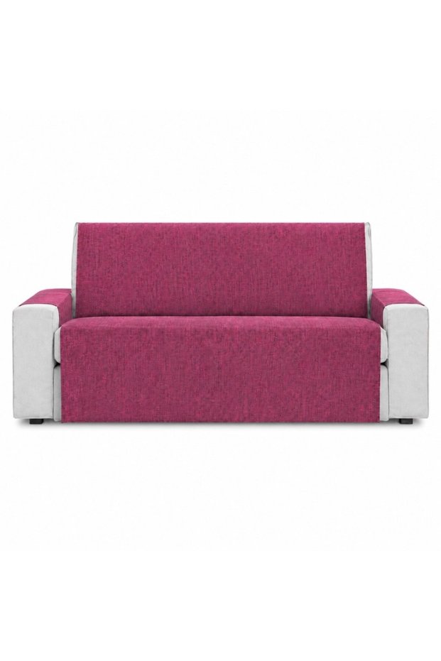 Protective cover for 3-seater sofa, Raspberry
