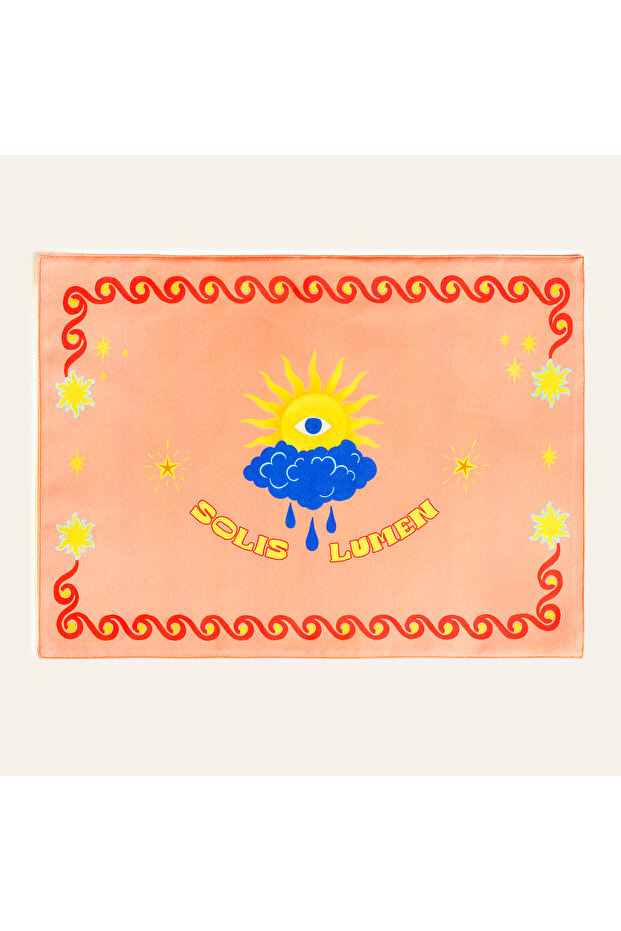 Nilüfer Salmon American Service Plate 35X50 cm