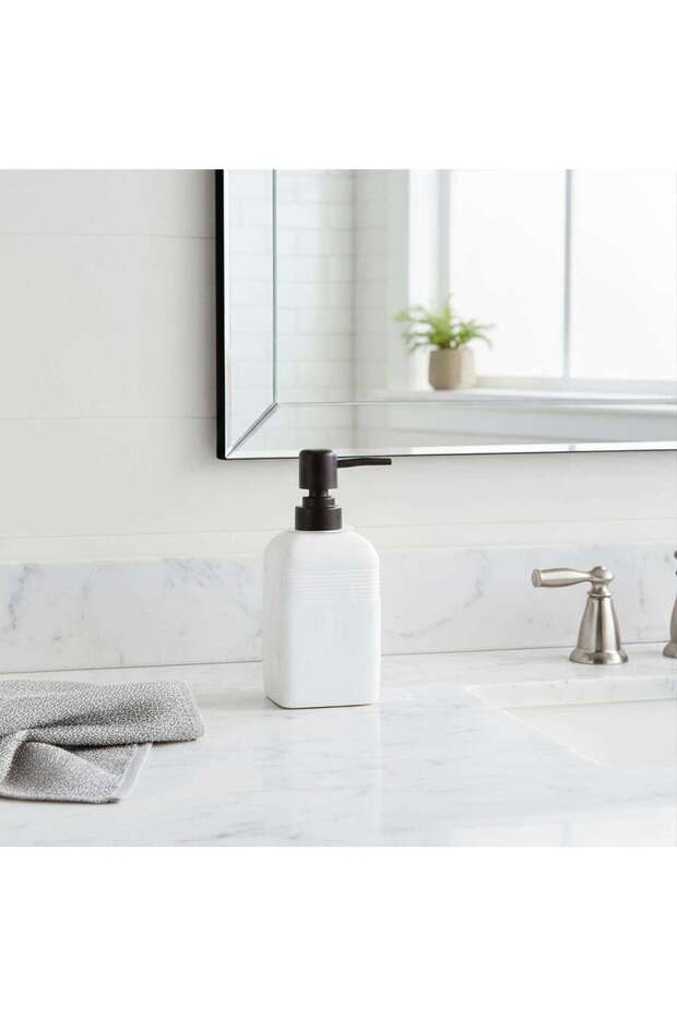 Bia Soap Dispenser 8x8x18cm - White