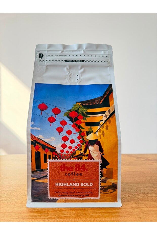 Highland Bold Vietnam Robusta Whole Bean Coffee, Medium-Dark Roast, 500g
