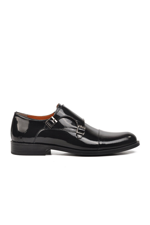 Men's Patent Black Plain Classic Shoes
