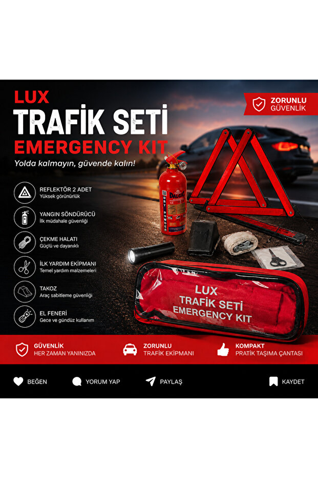 Lux Trafik Seti Acil Çantası