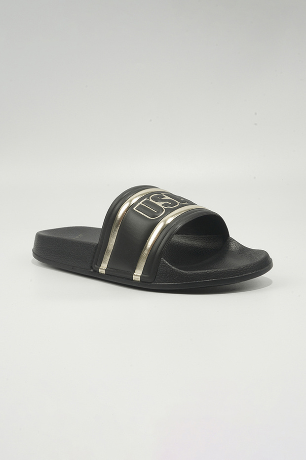 Lary Women's Slip-On Comfortable Casual Everyday Slide Sandals - Black