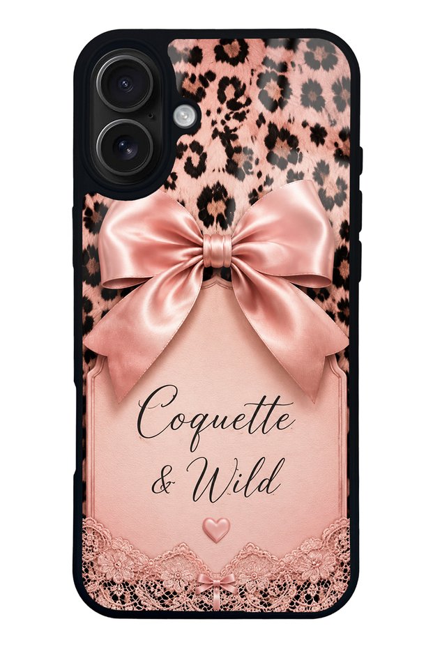 iPhone 16 Plus Coquette Wild Bow Design Glossy Phone Case