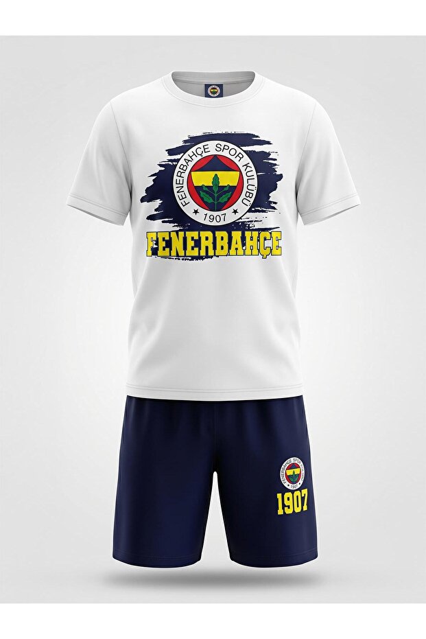 Fenerbahçe Fb Crest Printed Set for Ages 3-13 - White