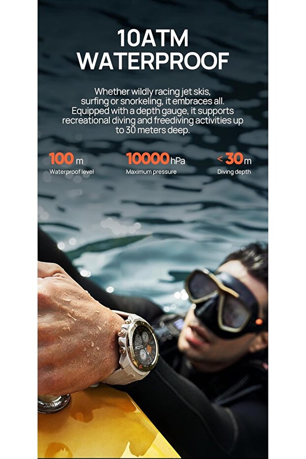 GS Explorer Smart Watch,1.32-inch round AMOLED screen Supports 150+ sports modes,Dual-frequency GPS - 7