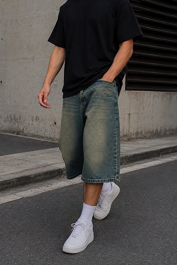 Urban Fit Denim Capri Shorts