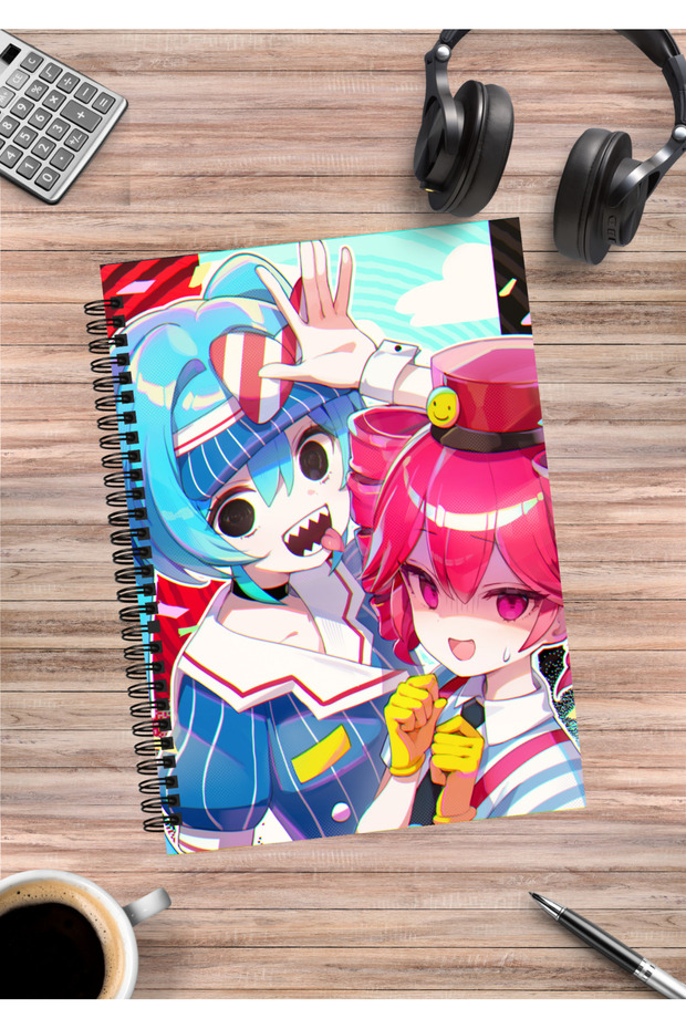 Kasane Teto Hatsune Miku Neru Anime Spiral Notebook A5 (50 Sheets)