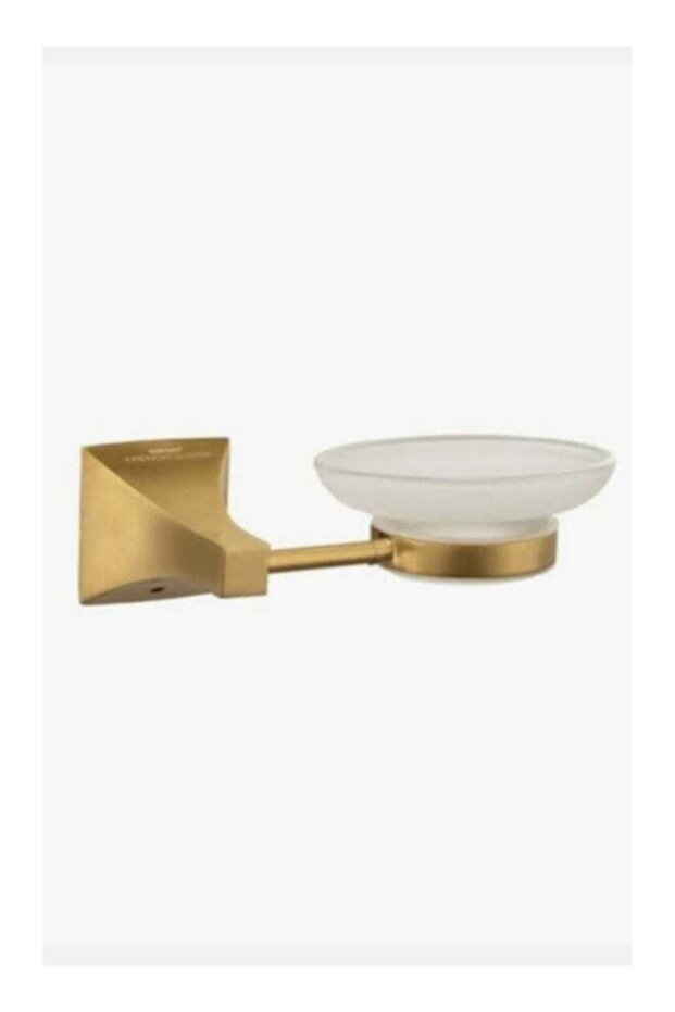 SOMANY GIZA Soap Dish – Brushed Gold | 23x8x23cm Premium Bathroom Accessory | Elegant Wall-Mounted Soap Holder
