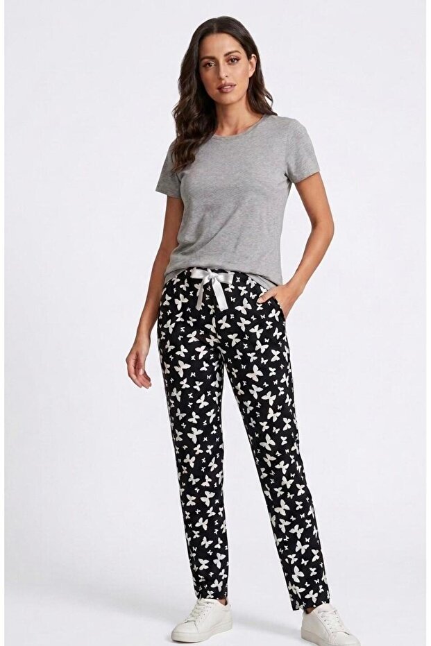 Lady Queen Women's Viscose Pajama Bottoms Soft Textured Fabric