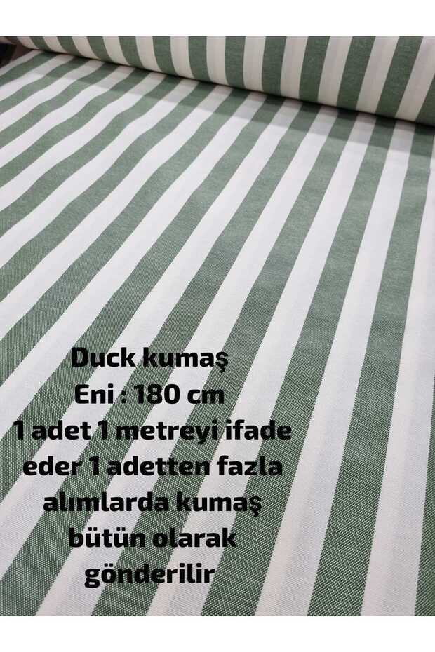 Elite Canvas Duck Fabric (Green Striped 100 X 180)