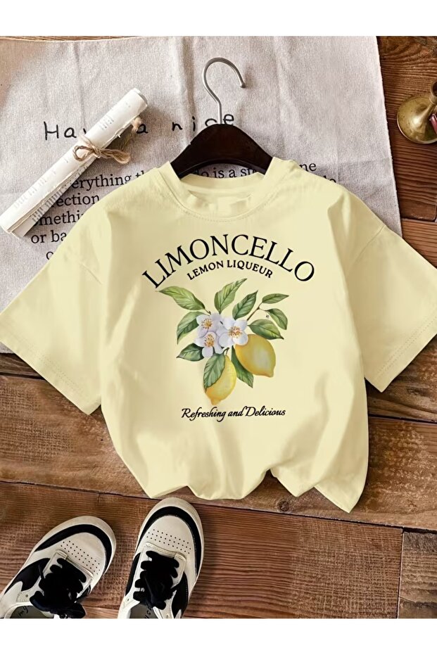 Women's Limoncello Printed Oversize T-Shirt Loose Fit