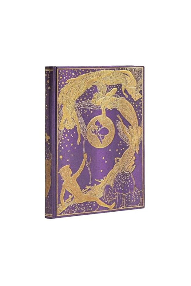 Violet Fairy Midi Lined Hardcover Journal (Elastic Band Closure)